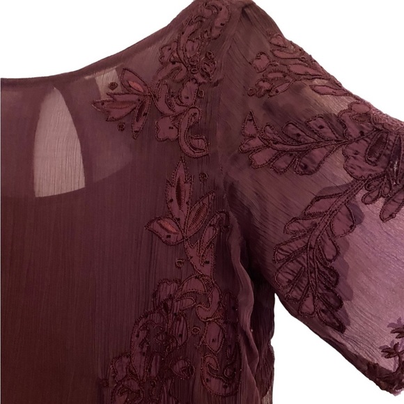 Sundance The Divine Ms. Brooks Sheer Embroidered Maxi Dress - Picture 3 of 6